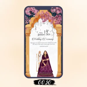 Garden Union Wedding Card