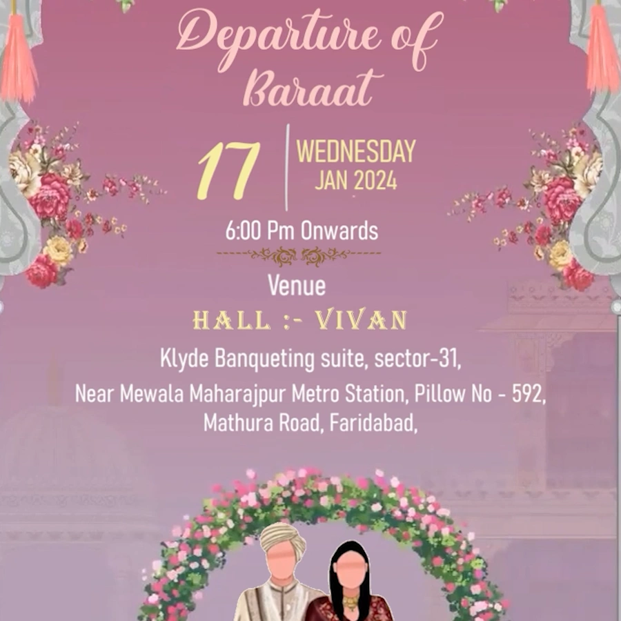 Forever Formal Wedding Card