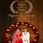 Golden Premium Wedding Card