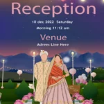 Graceful Union Wedding Card