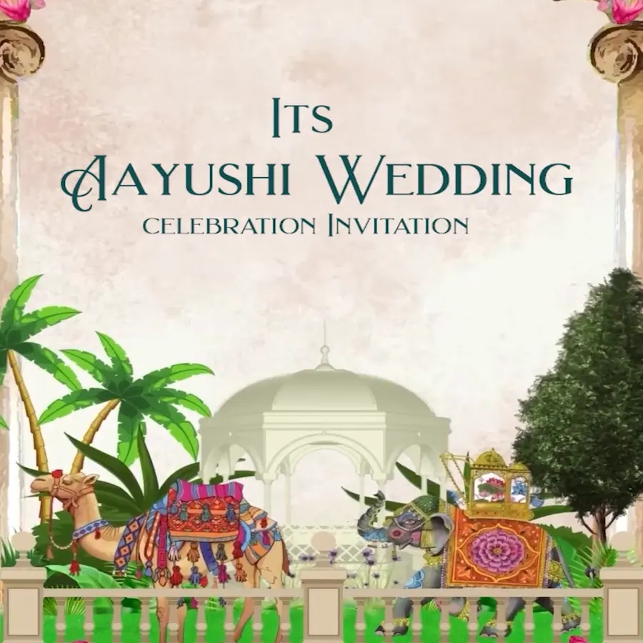 Graceful Union Wedding Card