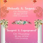 Green Red Wedding Cards