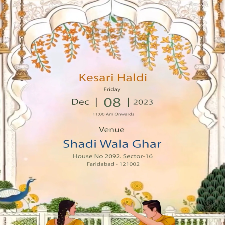Kesari Wedding Card