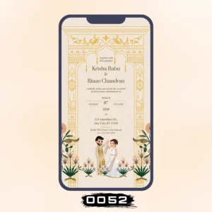 Love Sealed in Ceremony Wedding Invitation Card