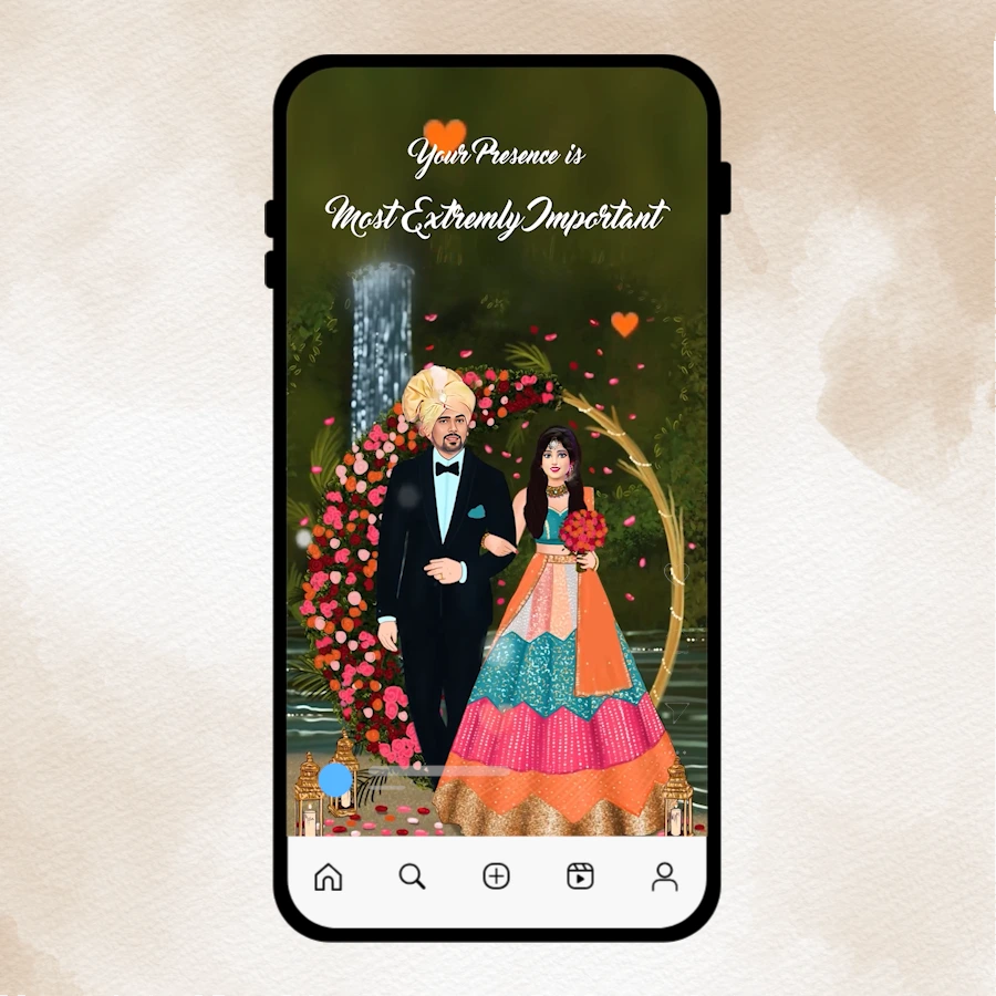 Beautiful Wedding Invitation Card
