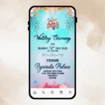 Hearts Entwined Wedding Invitation Card