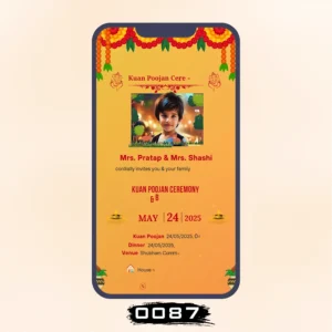 Kuan Pujan Invitation Card