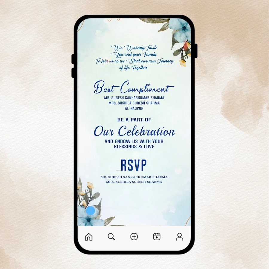 Love Celebration Wedding Invitation Card