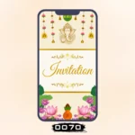 Modern Art House Warming Invitation Card