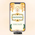 Nature Inspired House Warming Invitation Card