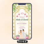 One Love Wedding Invitation Card