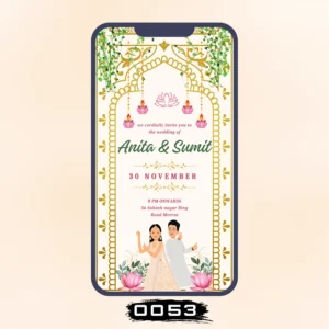 One Love Wedding Invitation Card