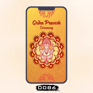 Pooja House Warming Invitation Card