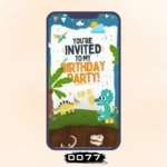 Unicorn Birthday Invitation Card