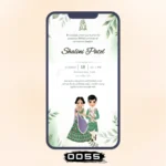 Union Wedding Invitation Card
