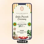 Vintage Charm House Warming Invitation Card