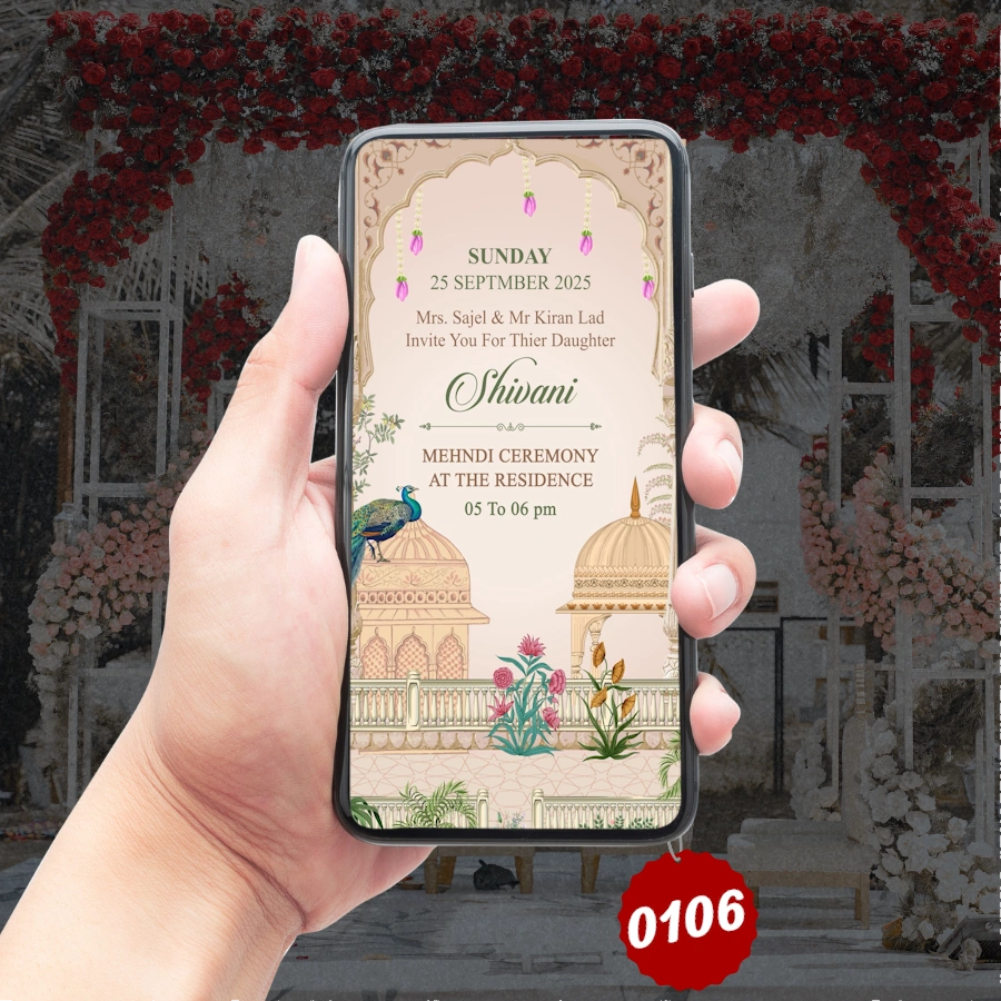 Floral Romance Digital Wedding Invitation