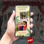 Forever Begins Here Digital Wedding Invitation