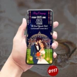 Royal Gold Engagement Invitation Card