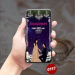Royal Gold Engagement Invitation Card