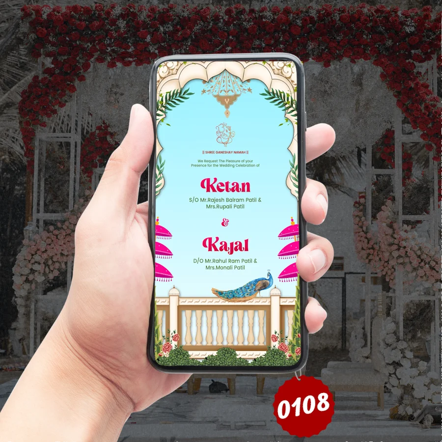 Traditional Blessings Digital Wedding Invitation