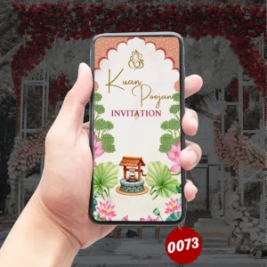"Kuan Poojan Digital Invitation | सुंदर कुआं पूजन निमंत्रण | Eazy Utsav Invite Template"  0073