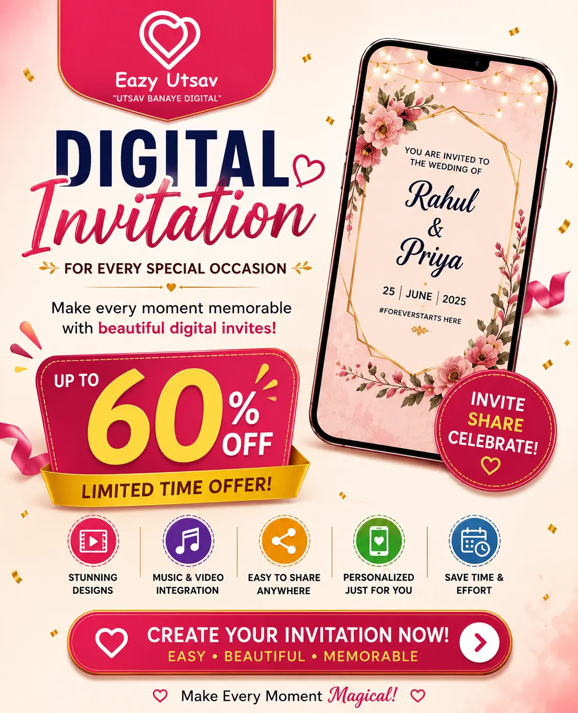 Digital invitation CTA