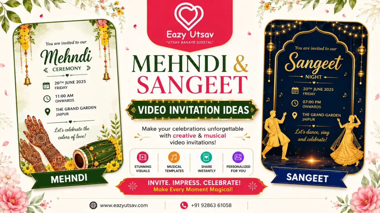 Mehndi and Sangeet Video Invitation Ideas
