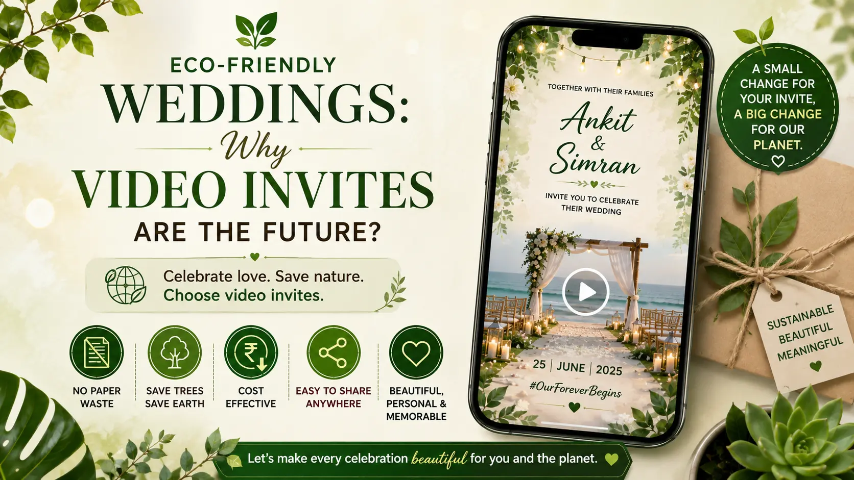 Eco-Friendly Weddings: Why Video Invites Are the Future?